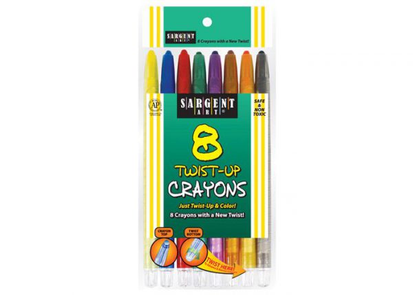 980. Crayones Brillante Twist-Up 8Col. Sargent Art *