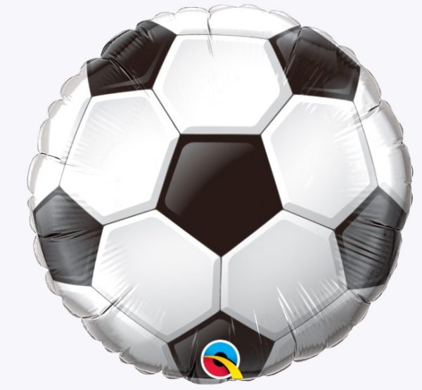 21529. Globo No. 36 Metálico Bola de Futboll Qualatex (1)
