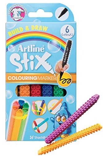 30066. Marcador Escolar Lego Stix 6 Colores Artline
