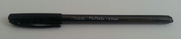6810N. Bolígrafo Pin Point Cuerpo Opaco Negro 0.7mm Azor
