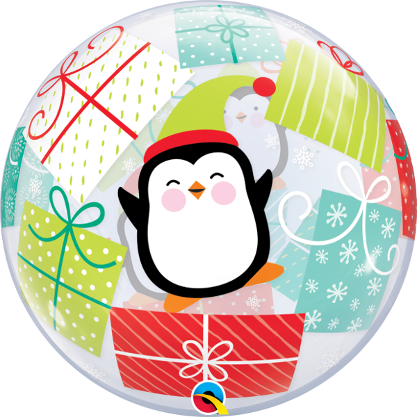 Globo No. 22 Burbuja Pinguino y Regalos Qualatex (1)