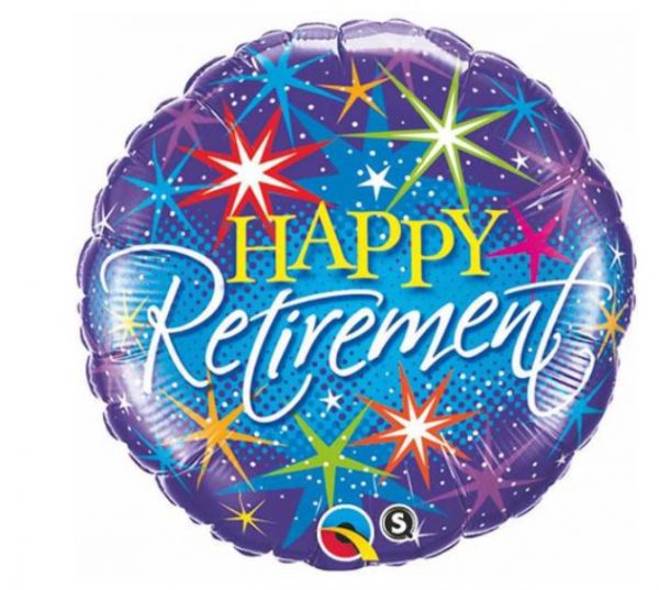 37932. Globo No. 18 Metálico Happy Retirement Qualatex (1)