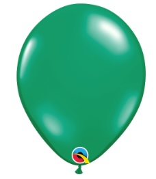 39789. Globo No. 11 Verde Esmeralda Qualatex (25 uds)
