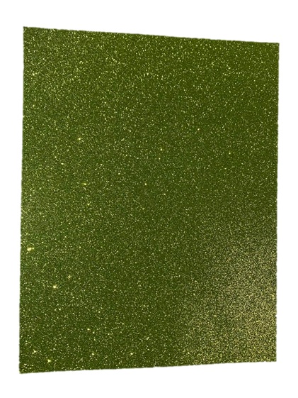 58VL. Foam Escarchado 50x70cm Verde Limon10 H