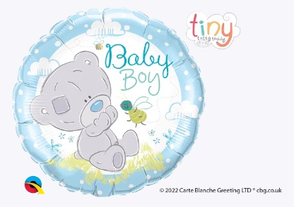 28172. Globo No. 18 Metálico Osito Teddy Baby Boy Qualatex (1)