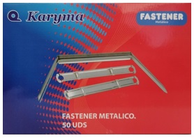 568. Fastener Metálico 80mm. Karyma 50uds