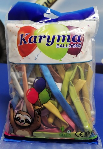 4012. Globo No. 260 Chrome Surtido Karyma Balloons (25 uds)