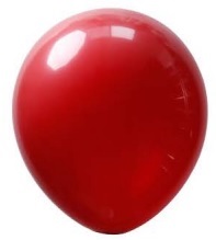 24062. Globo No.9 Rojo Oscuro Karyma Balloons (50 uds)