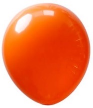 24122. Globo No.9 Naranja Karyma Balloons (50 uds)