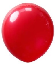 24142. Globo No.9 Rojo Karyma Balloons (50 uds)