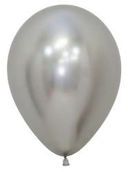 3022. Globo No.9 Plateado Karyma Balloons (50 uds)