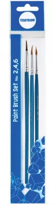 80657. Set 3 Pinceles Redondos No. 2,4,6 Centrum