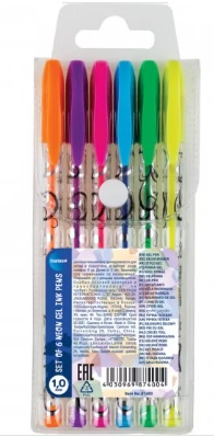 87400. Bolígrafo Gel Neón Estuche 6 colores.