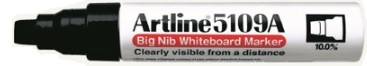 5109N. Marcador Para Pizarra Jumbo Biselado Artline 5109. Negro