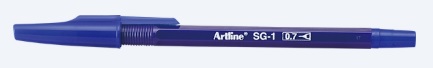 SGA. Bolígrafo Económico Semi Gel PTA 0.7 mm Artline SG-1 Azul.