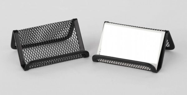183. Porta Tarjeta de Presentación Malla Metálica 9,5 x 8 x 4.5 cm Karyma