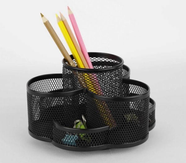 18825. Organizador de Escritorio Malla Giratorio 7 Espacios Karyma