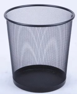 5081. Basurero de Malla Metalico Redondo Mediano (26.2 X 26.2 X27.9) Cm Karyma