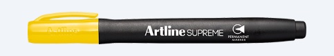7001AM. Marcador Permanente Artline Supreme Amarillo 1.0mm