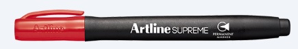 7001R. Marcador Permanente Artline Supreme Rojo 1.0mm