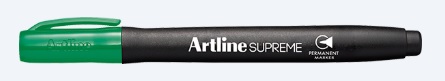 7001V. Marcador Permanente Artline Supreme Verde 1.0mm