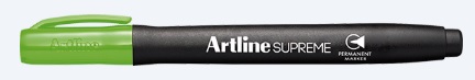 7001VL. Marcador Permanente Artline Supreme Verde Limón 1.0mm