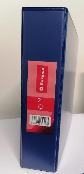 5026A. Portafolios Tamaño Carta Karyma 2” Azul