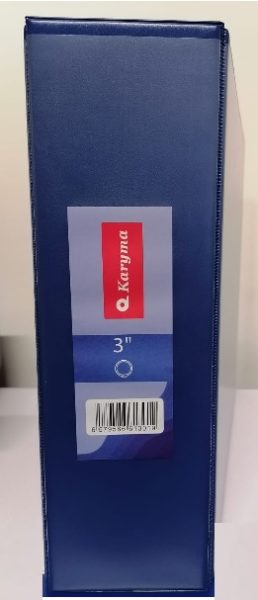 6536A. Portafolios Tamaño Carta Karyma 3” Azul