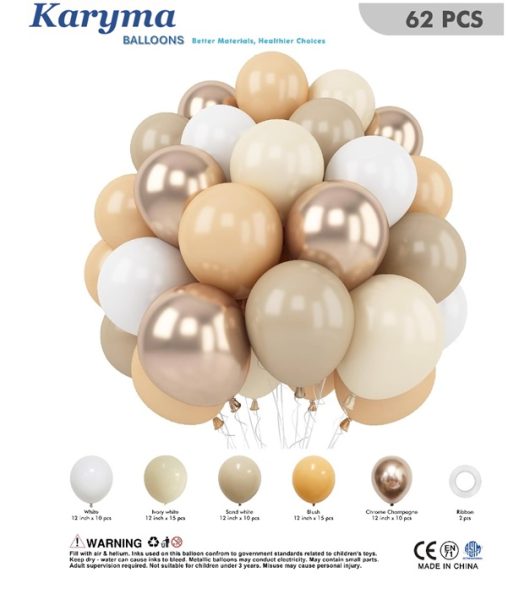 1097. Set de Globos Dorados (62 pcs)