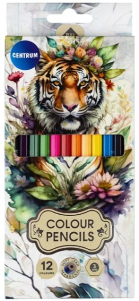 80481. Lápices de Color Tiger de 12 Colores. Centrum