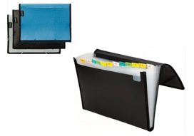 82260. Porta Documentos  Acordeón, con Liga 12 Divisiones. Centrum.