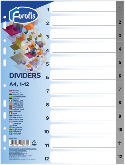 91281. Divisiones Plásticas 1-12. A4