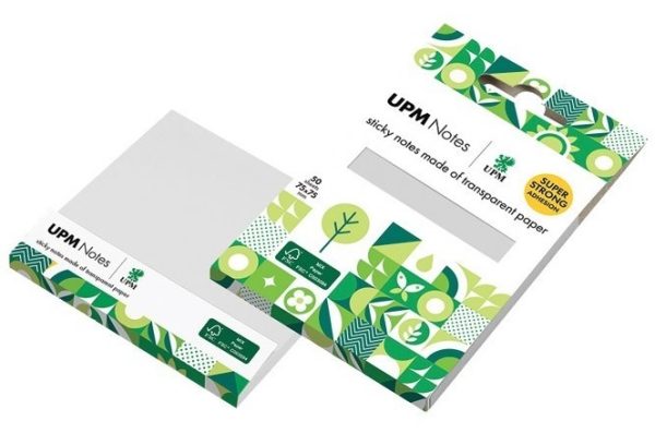5400. Block Quita y Pon 3” x 3” de papel Transparente UPM Notes