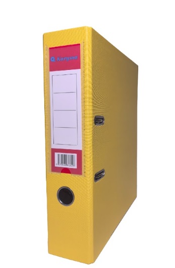332AM. Archivador Carta De 2.5″ Amarillo Karyma