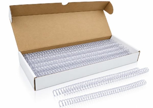 4108T. Resorte Plastico Transparente Caja 100pzas 4:1, 8mm 60H Karyma